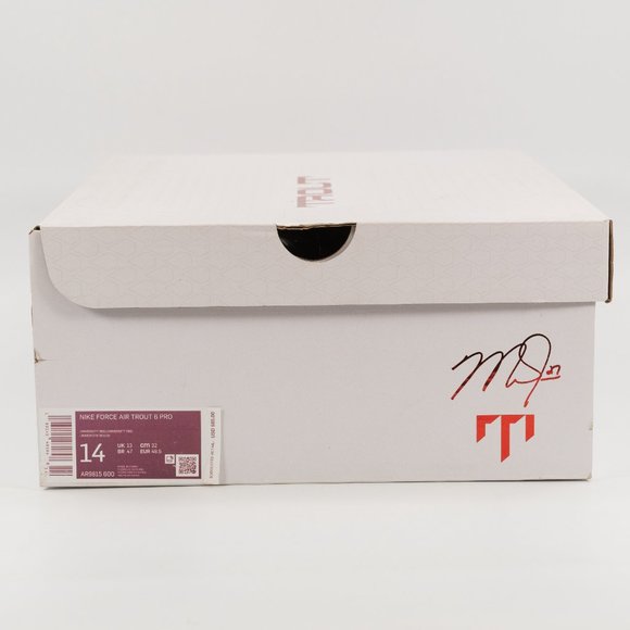 Nike Force Air Trout 6 Pro 'University Red' AR9815-600 Metal Baseball Cleats - Picture 10 of 10